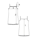 Koszula nocna m.453 jersey szara z kwiatowym nadrukiem TM Jarosław